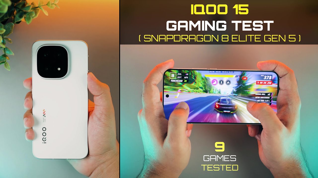 Тест IQOO 15 для игр | Протестирован процессор Snapdragon 8 Elite Gen 5 | Протестировано 9 игр