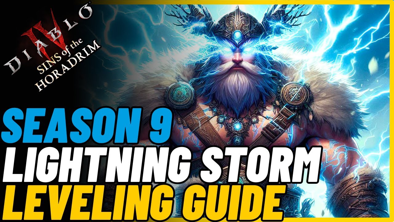 Diablo 4 - Руководство по прокачке персонажа LIGHTNING STORM! Молниеносный 1-60! // Сезон 9