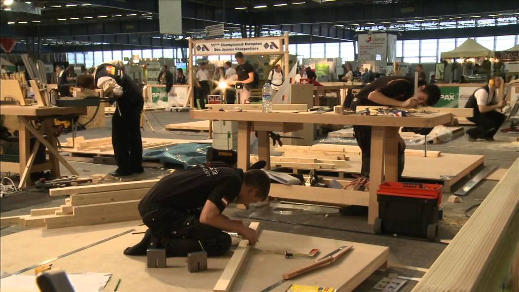 Championnat d'Europe des jeunes charpentiers  Grenoble 2014