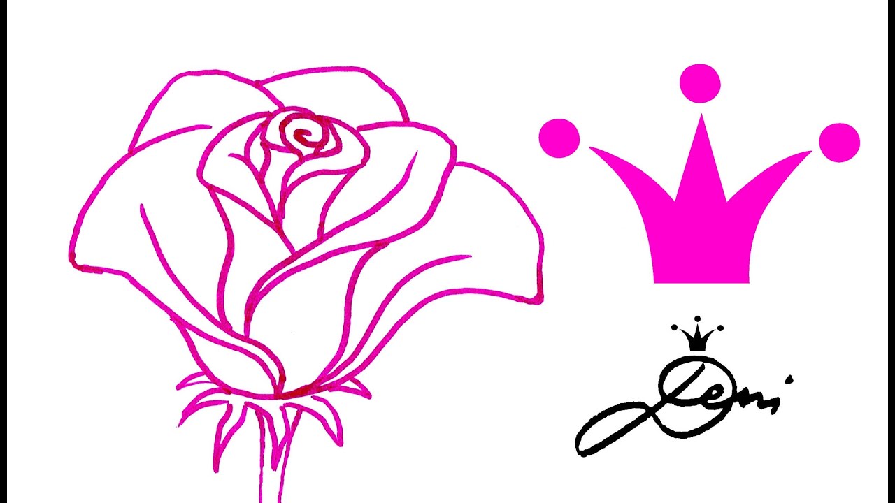 Kак се рисува роза лесно и бързо 🌹 Как легко и просто нарисовать розу 🌹рисуване на български език