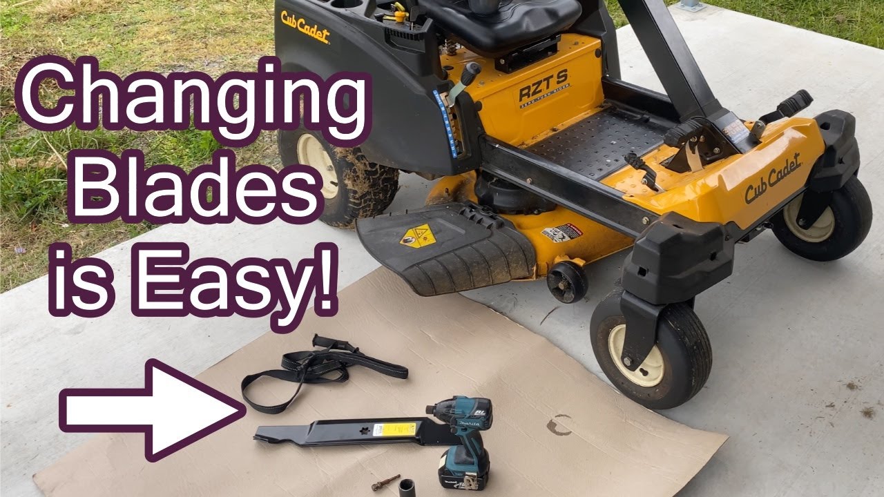 Changing Mower Blades - Cub Cadet Zero Turn RZT S