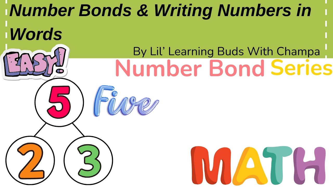 🟥🟦Master Number Bonds & Write Numbers in Words EASILY! Quick Math Lesson for Kids 📝#numberbonds