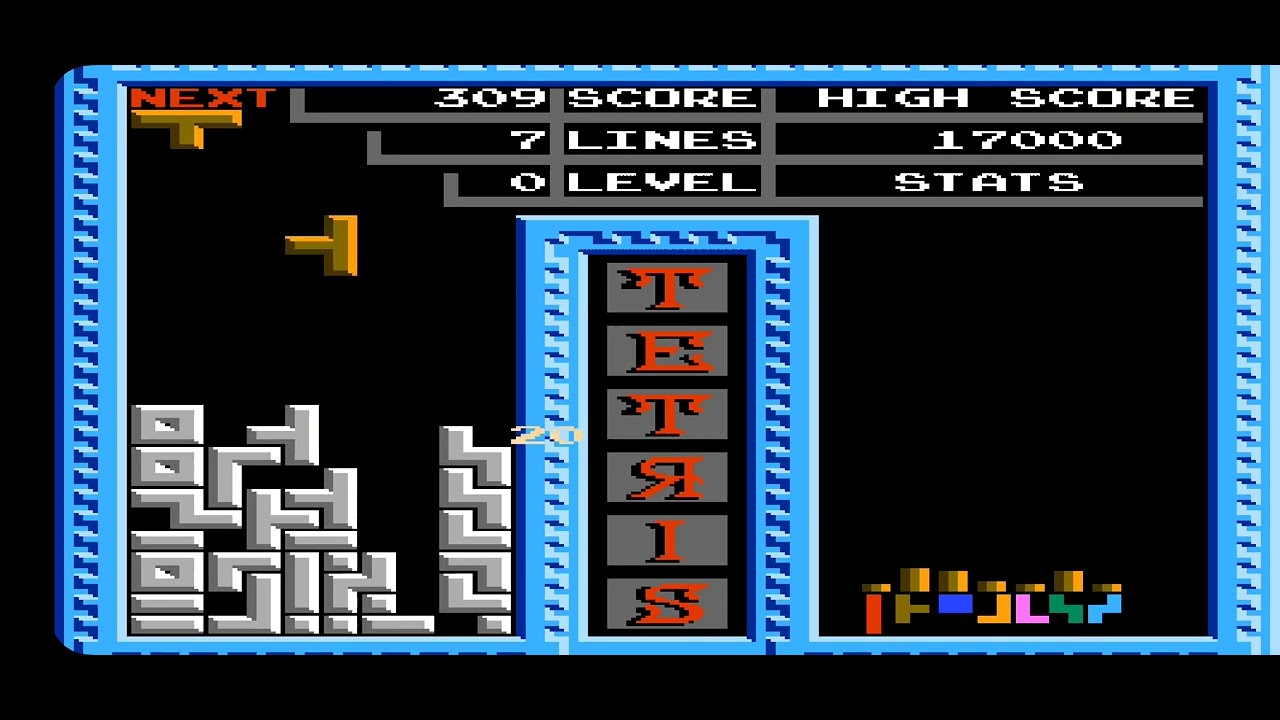 Playing Tetris on NES