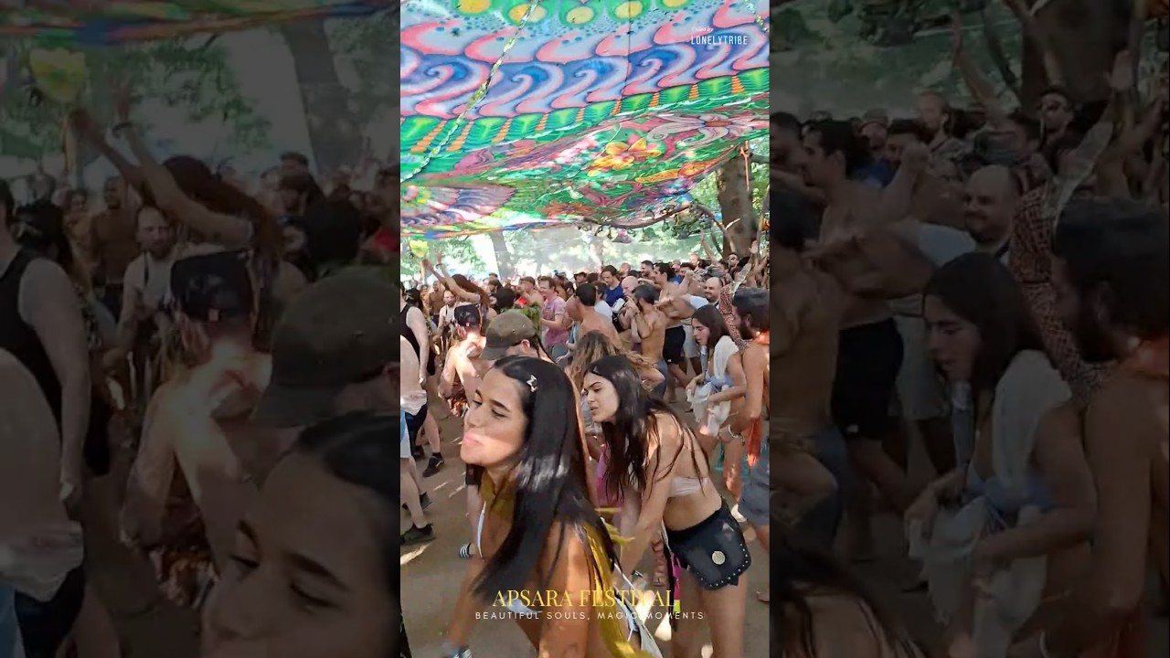 Beautiful dancers, Happy dance floor - Apsara Festival 🇭🇺  #music #psytrance #rave #techno #vibes