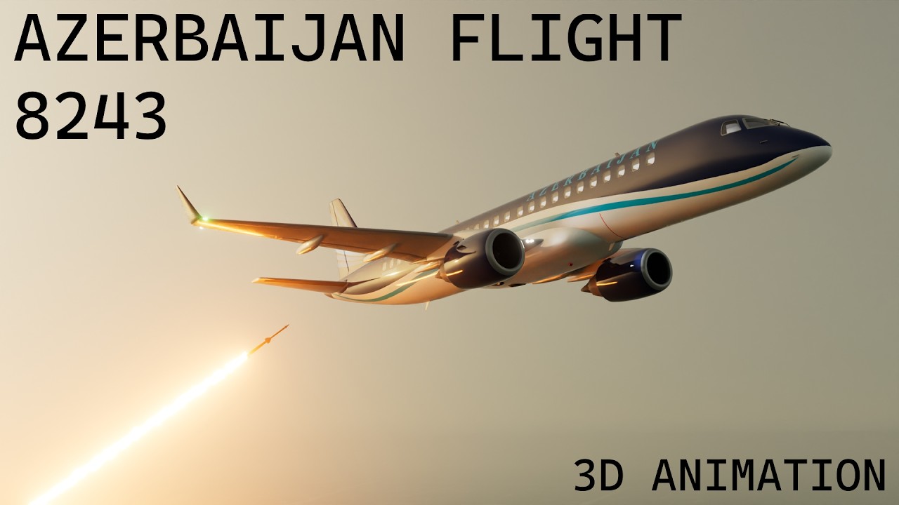 Azerbaijan Airlines Flight 8243 - Crash Animation