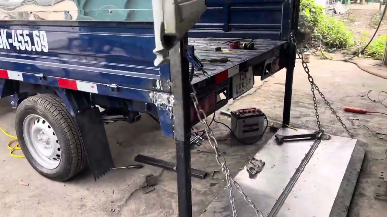 Bưởng nâng hạ xe tải 1tấn || bưởng nâng xe tải nhỏ 500kg 0983198883