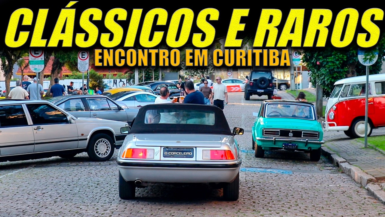 CARROS CLÁSSICOS em CURITIBA! Encontro da PÇ da Espanha