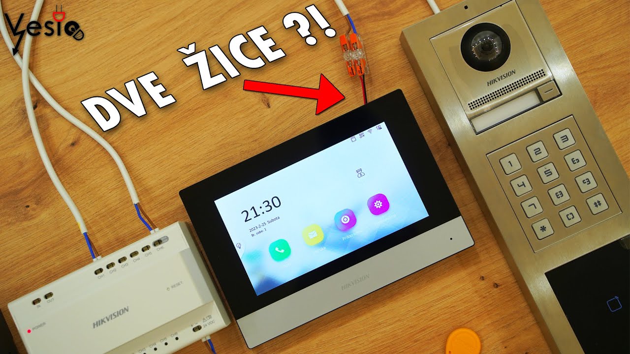 Hikvision interfon preko dva provodnika?