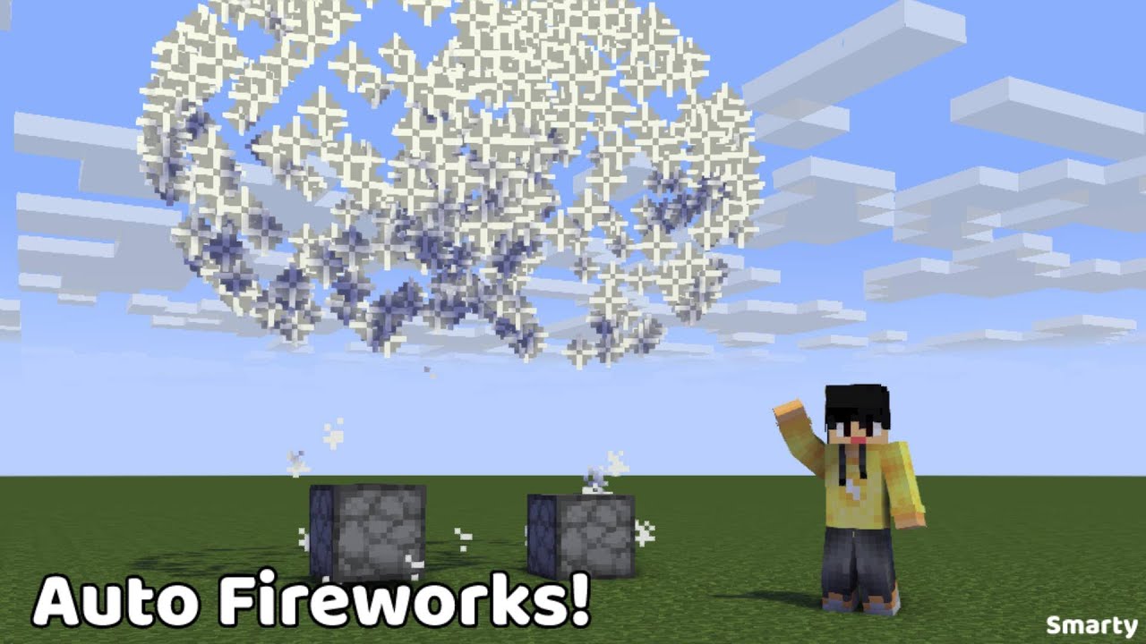 How to make an Automatic Fireworks Launcher in minecraft