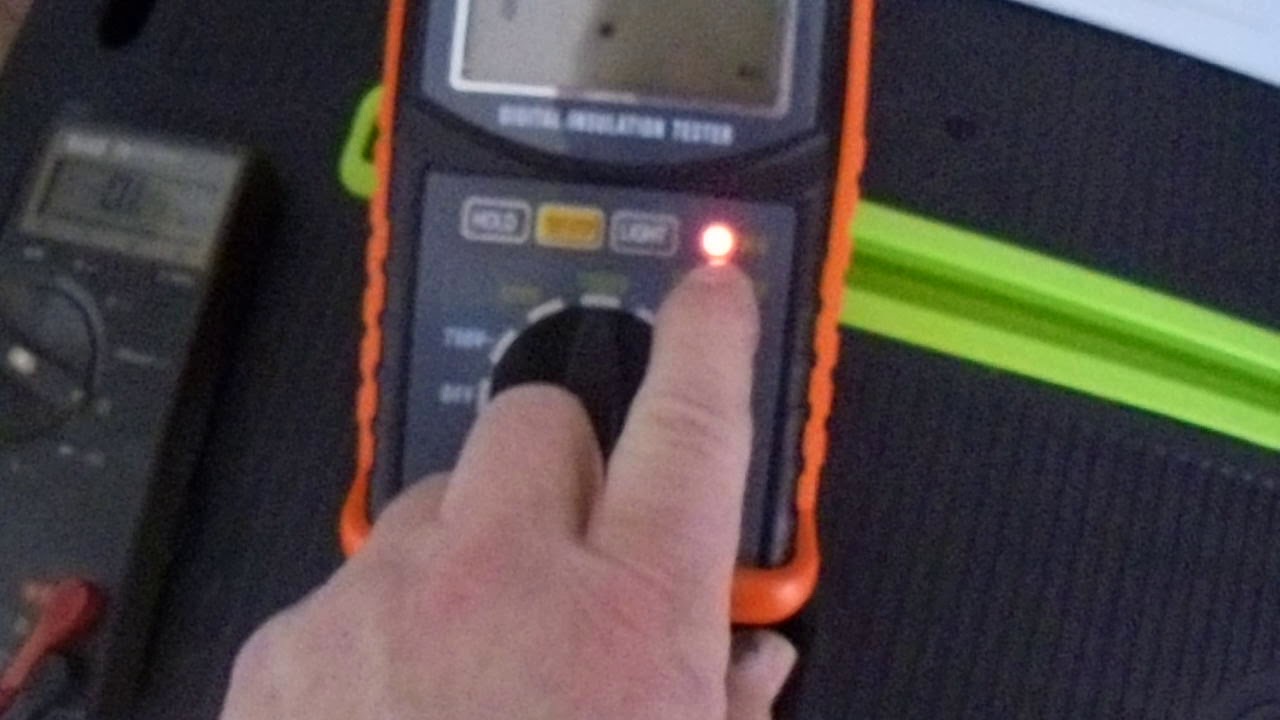 Using the BT Meg-ohmmeter on a Schluter Heated floor floor