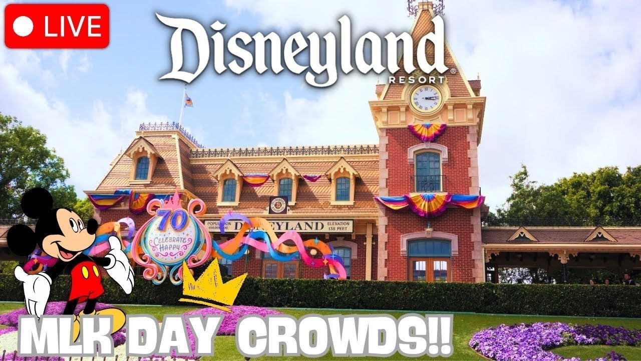 DISNEY MLK Day Crowds at Disneyland Resort! #livestream