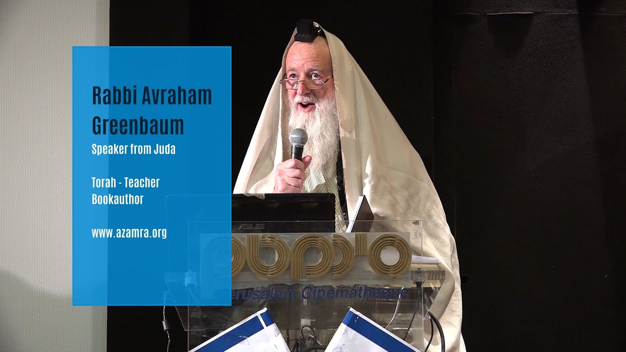 Rabbi Avraham Greenbaum at 1. Shavuoth Reconciliation Conference . Jerusalem