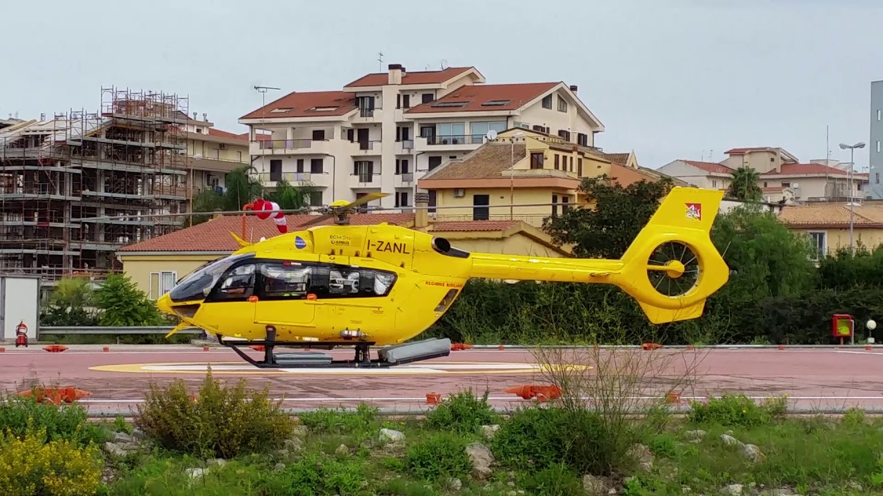 Decollo I-ZANL Elisoccorso 118 Sicilia
