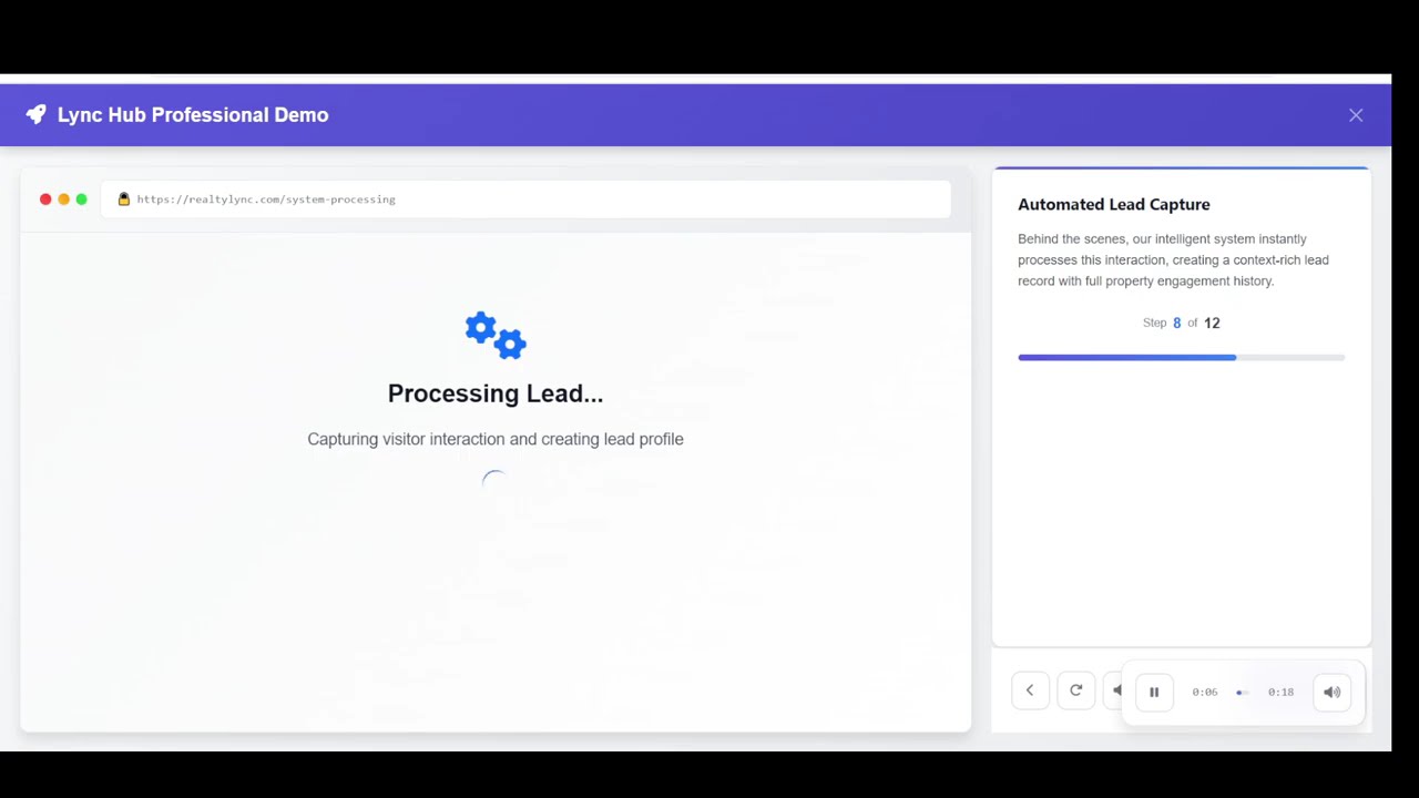 Real Estate Lead Capture Automation: Instant Lead Records for Realtors | Lync Hub Demo 8/12