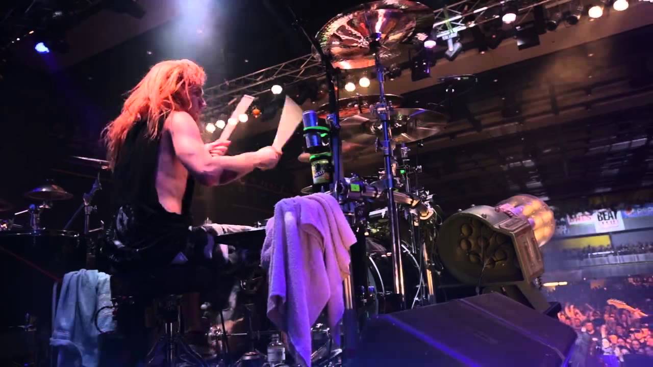 Resist And Bite Sabaton LIVE HD - Prague, Feb 7th -  Hannes Van Dahl [drum cam]