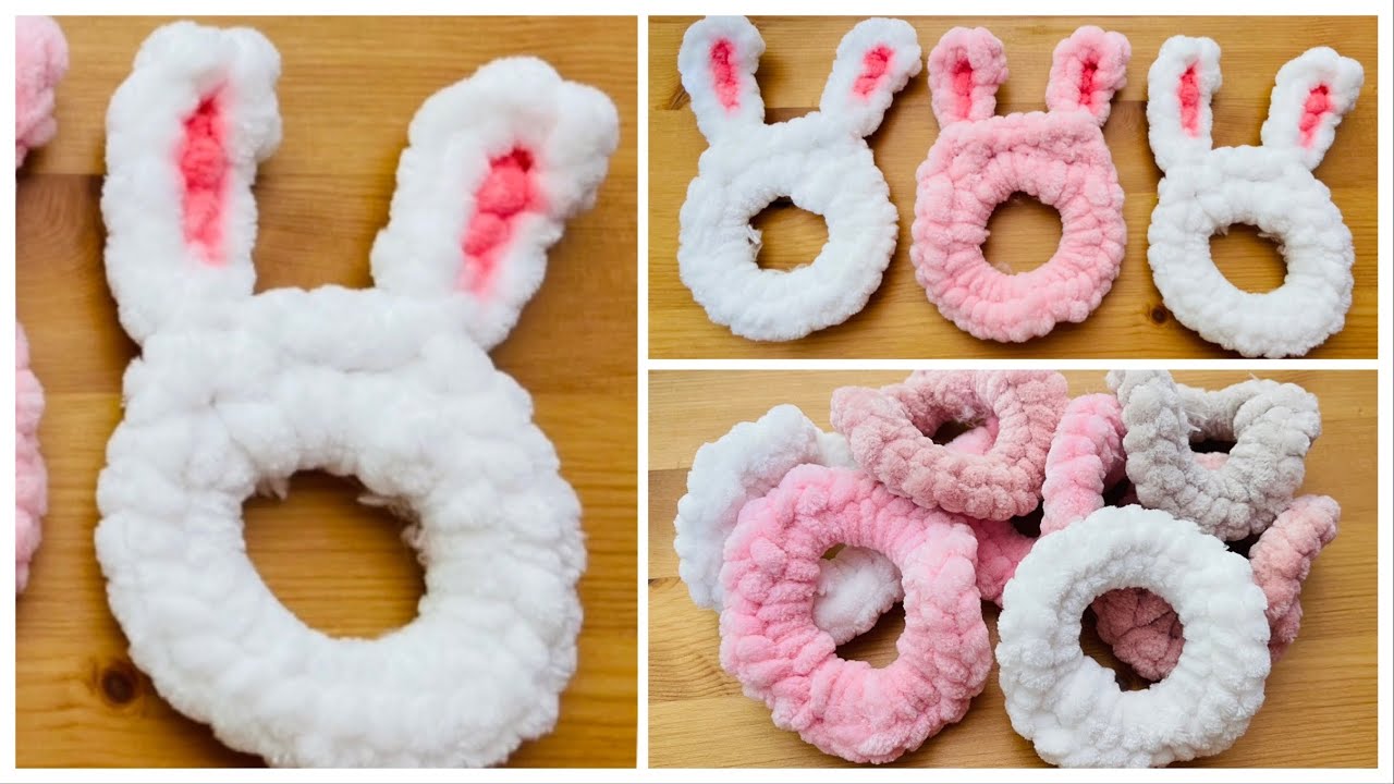 How to crochet hair scrunchies in less than 5 minutes/ Crochet pattern/single Crochet/scrunchies DIY