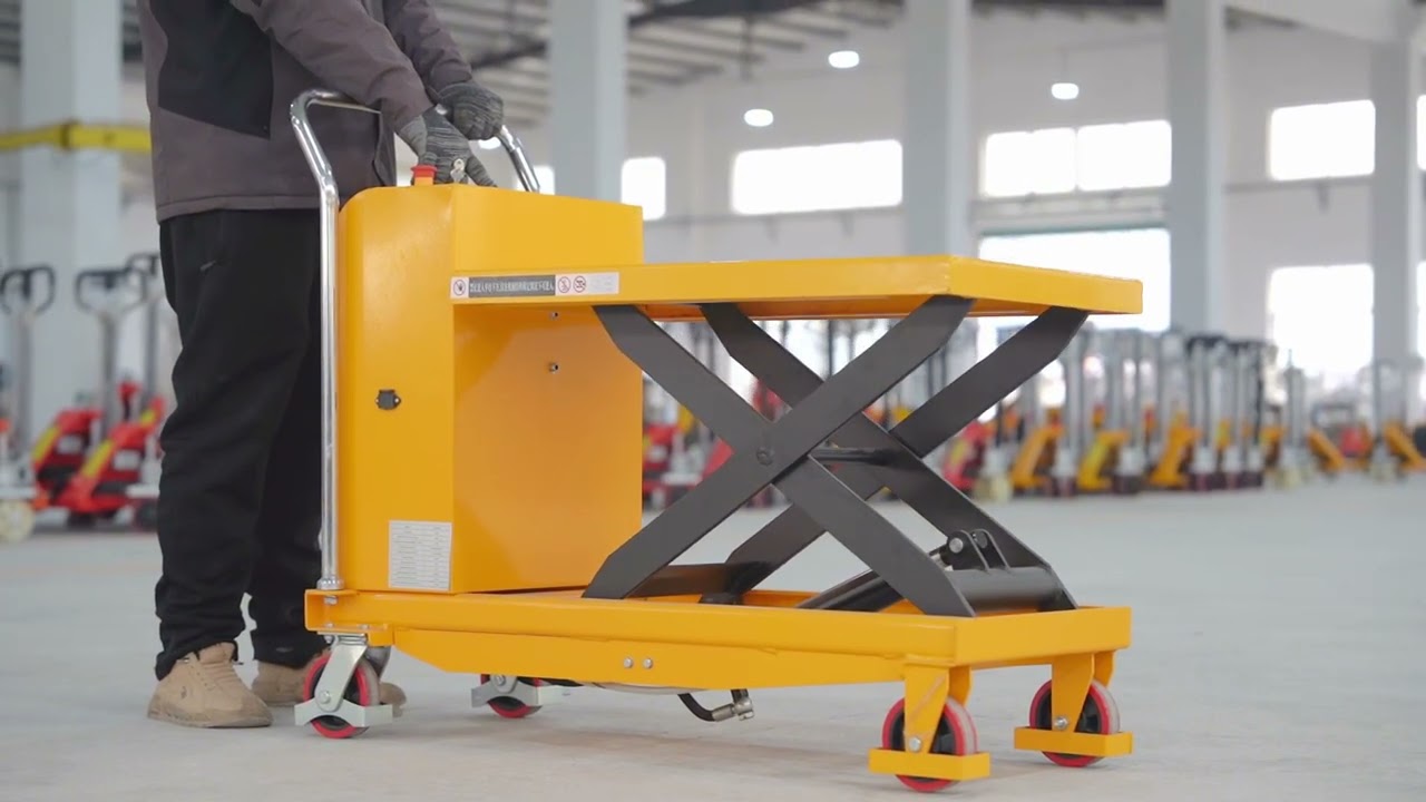 Electric Scissor Lift Table Cart 500kg/1000kg | Industrial Warehouse Equipment