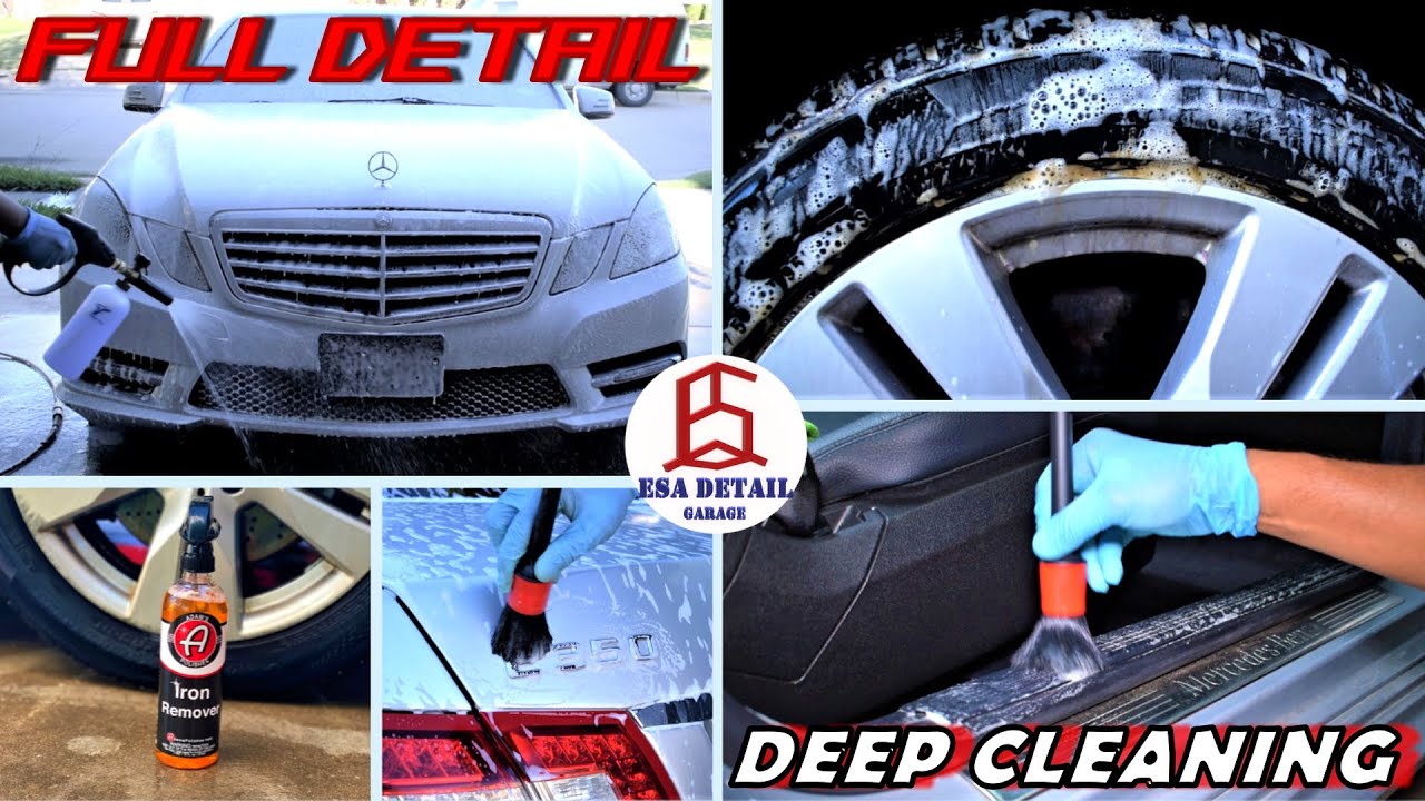 DEEP Cleaning a Mercedes-Benz E350 | First Detail | ASMR