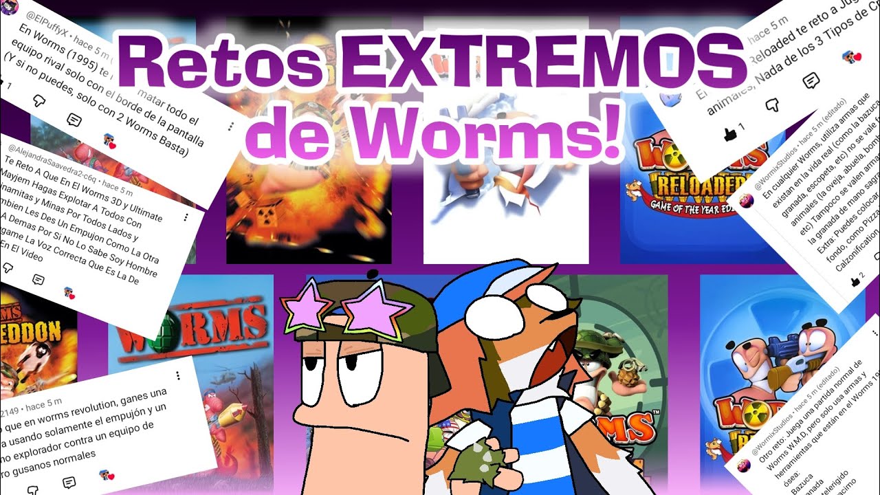 ¡Los Retos EXTREMOS de Worms! Especial 30 Aniversario de Worms