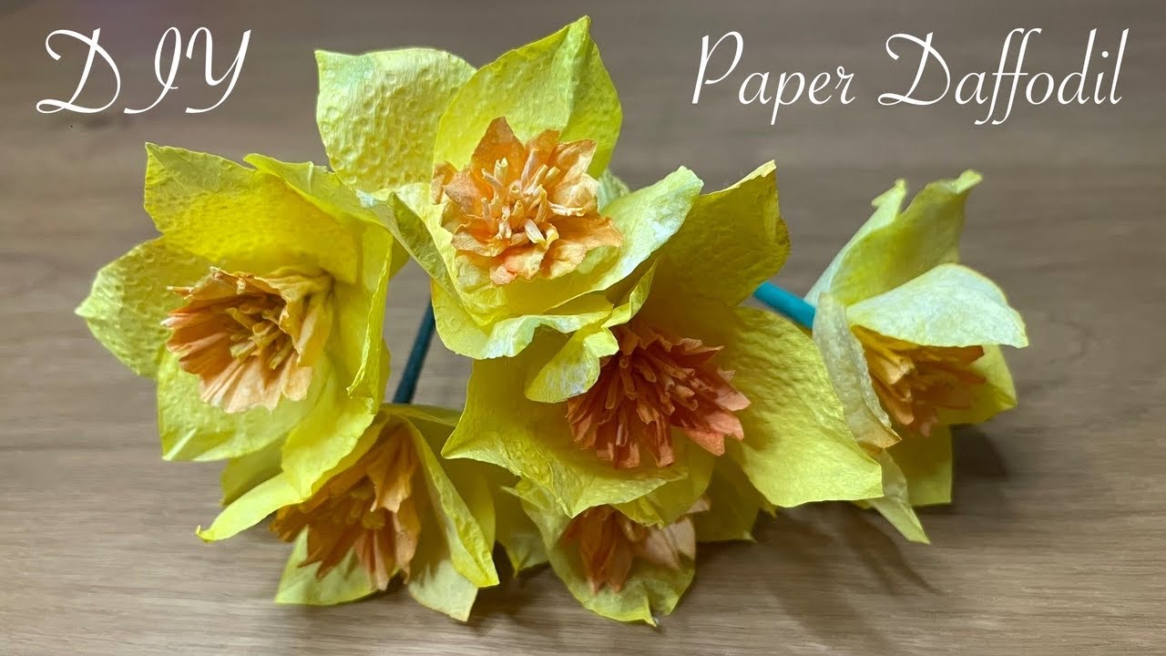 DIY Paper Daffodil 🌼 Easier Than You Think!