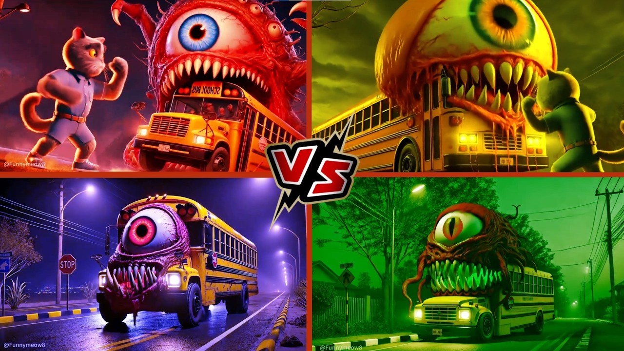 🚌SCHOOL BUS EATER🎶CoffinDance Song