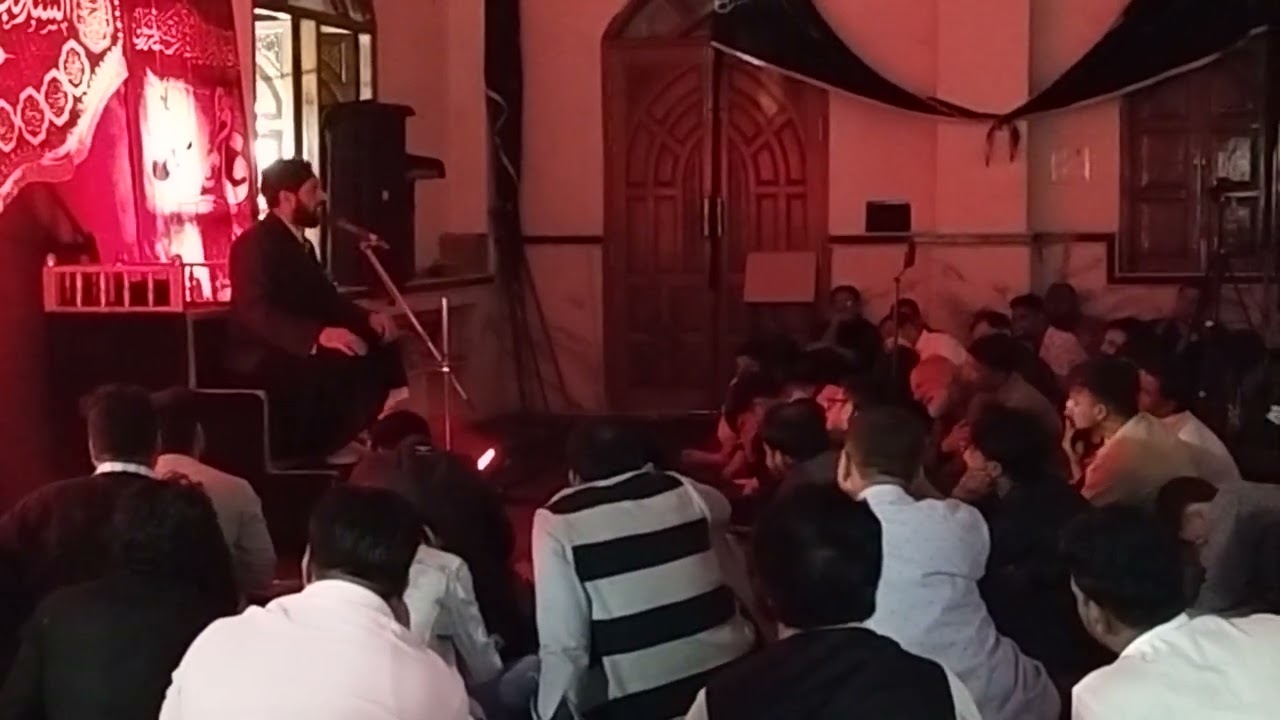 Maulana Syed tahreer Abbas najafi sahib qibla aiyyam e aza ki 3 majlis parhtey huey basravi masjid 
