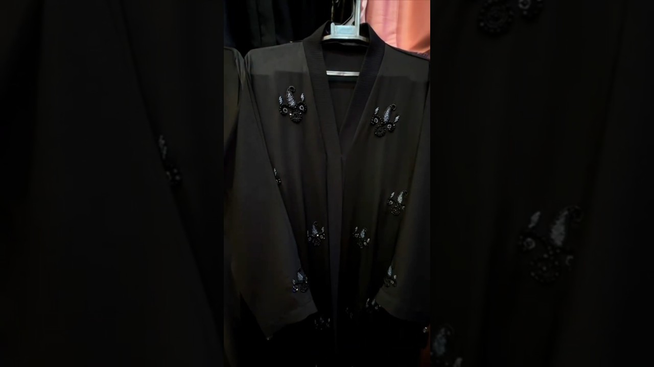 Cutdana handwork abaya design || black abaya 2026 || new Dubai abaya 