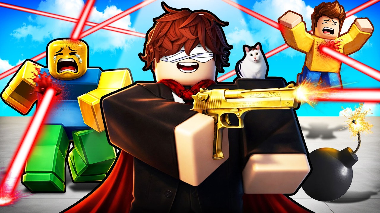 นักฆ่าปิดตายิง !!! ผมมีพลังสุด OP 5555+ |  Roblox