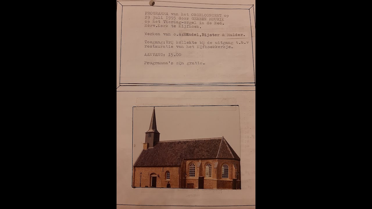 Gerben Mourik 25 jaar organist   Aflevering 1   Kijfhoekkerk Zwijndrecht