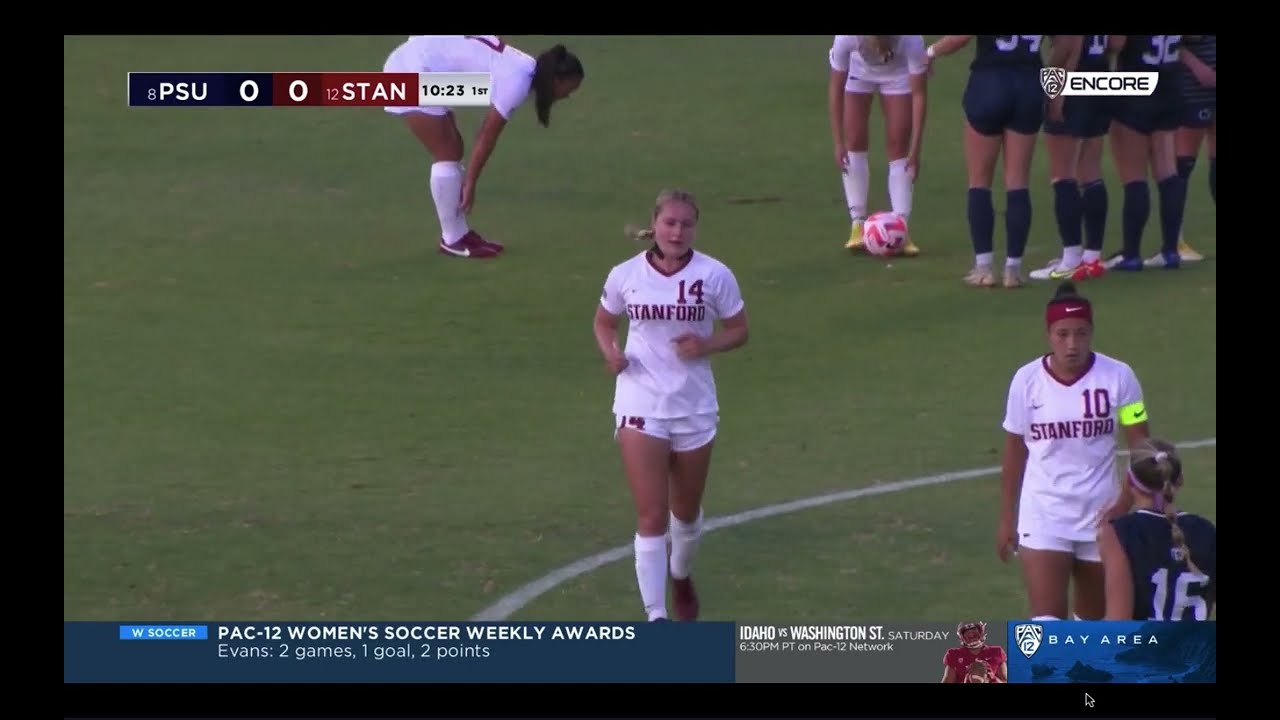 Stanford Women's Soccer vs Penn State Sept 1, 2022