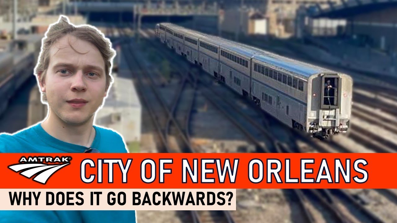 Why the Amtrak City of New Orleans leaves Chicago Backwards