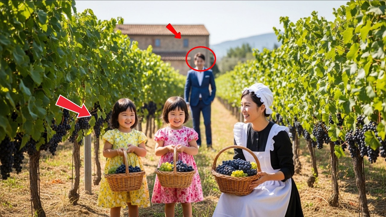 THE WIDOWED TYCOON’S DAUGHTERS STAYED IN 3 YEARS… UNTIL A MAID TOOK THEM TO THE VINEYARD
