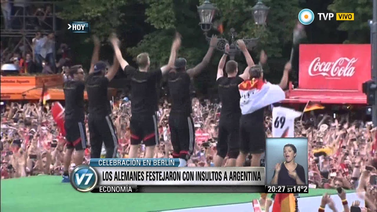 Visión 7 - Berlín: Los alemanes festejaron con insultos a Argentina