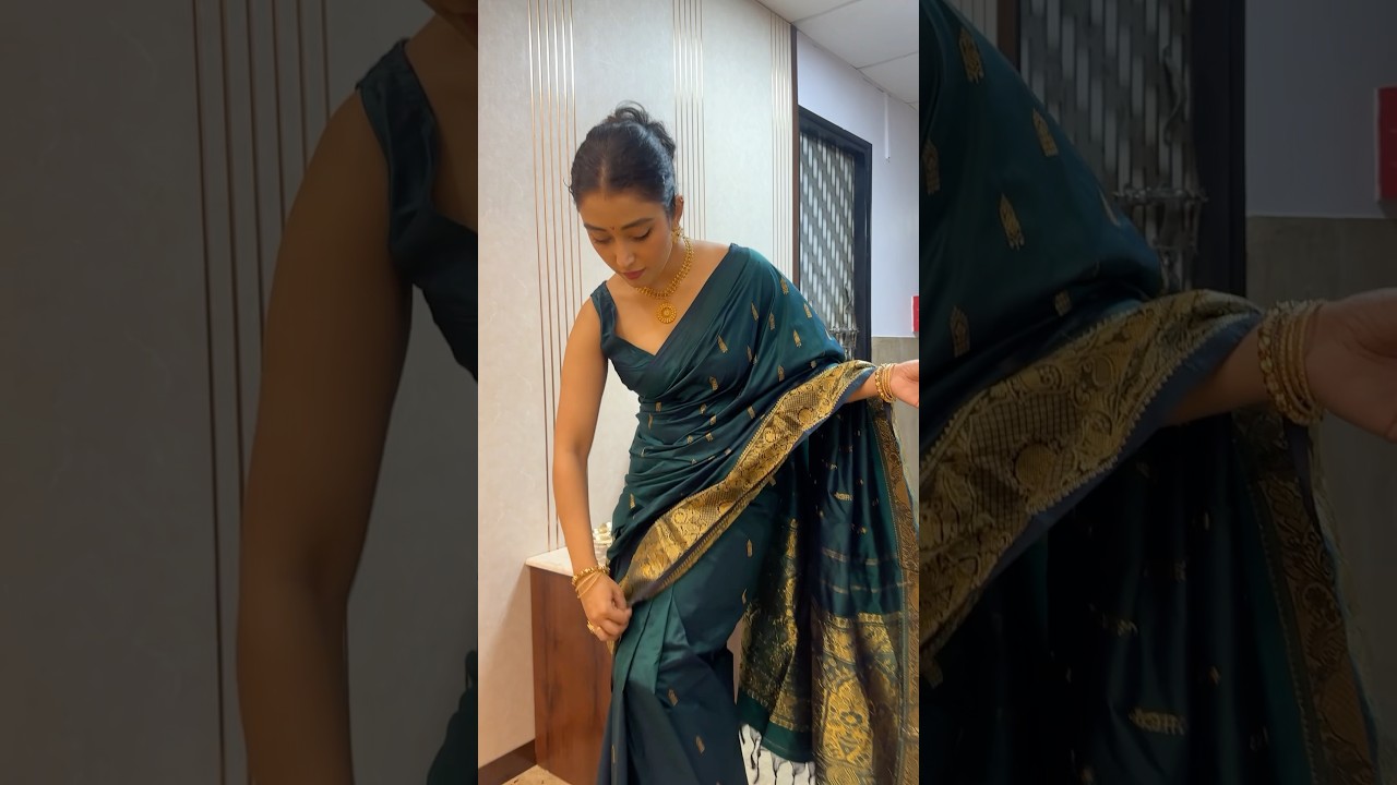 Ootd for Ganpati darshan  #priyamvadakant #saree #tenalirama