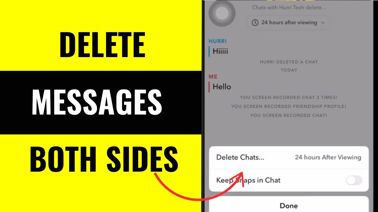 How To Permanently Delete Snapchat Messages From Both Sides