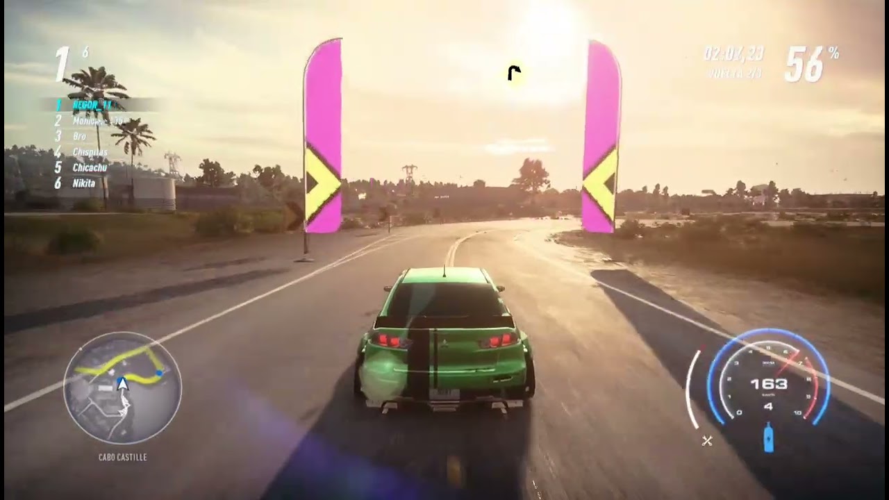 CARRERA EN CIRCUITO CAMPO A TRAVES #needforspeedheat #mitsubishi #evolution #gameplay #gaming