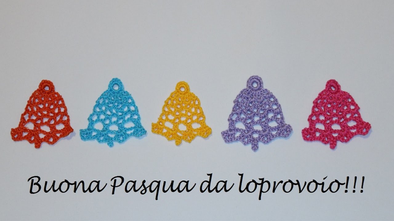 SPECIALE PASQUA! Campanelle 2D all'uncinetto