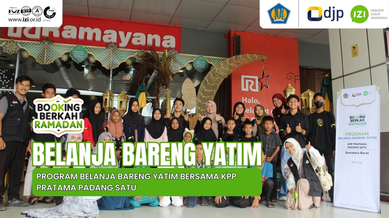 Kegiatan Belanja Bareng Yatim Bersama KPP Pratama Padang Satu