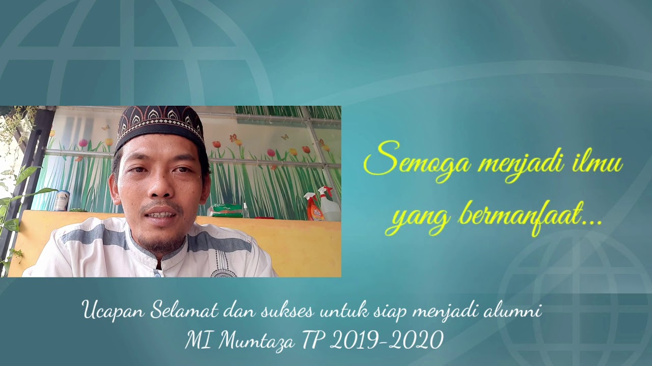 Selamat dan Sukses Kelas 6 MI Mumtaza atas selesainya UAM dan UM online TP 2019-2020