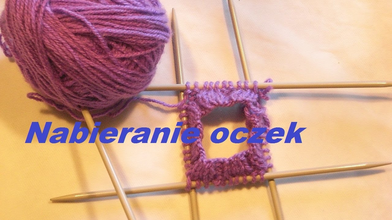 Nabieranie oczek na 5 drutów*Robótki na drutach*Dzierganie*Skarprtki*Rękawiczki