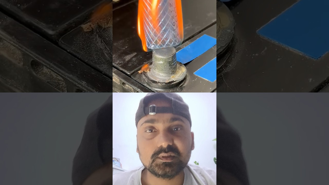 See How Well The Wire is Connecting to The Battery Pole in a Very Nice Way #short
