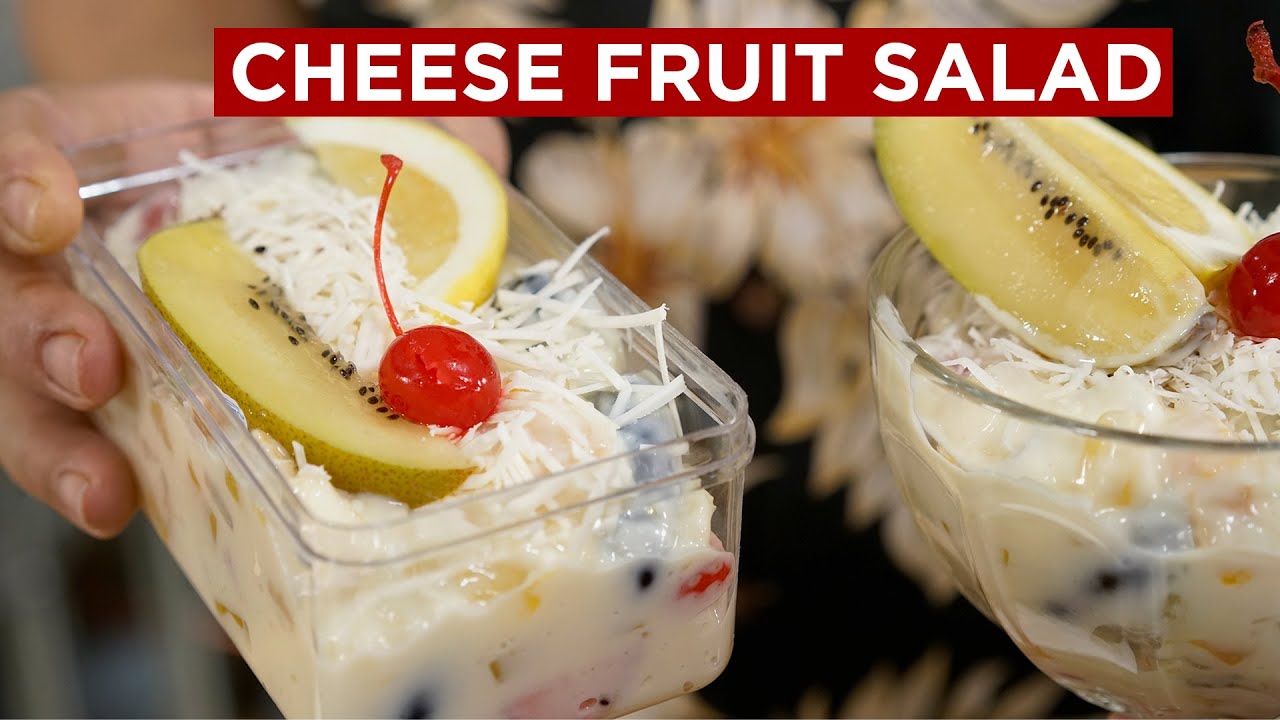 RESEP SALAD TER-ENAK, CHEESE FRUIT SALAD #CaraMembuat