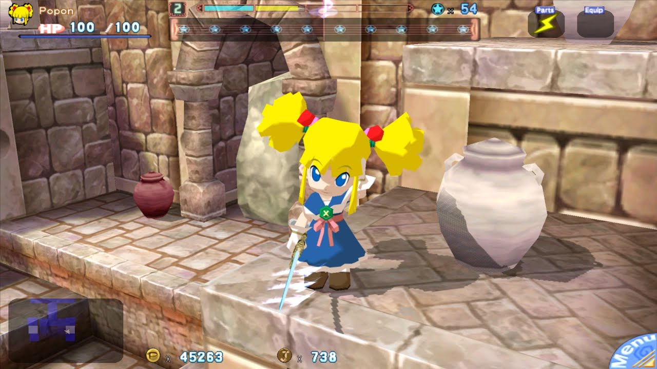 Gurumin: A Monstrous Adventure - Playing as Popon