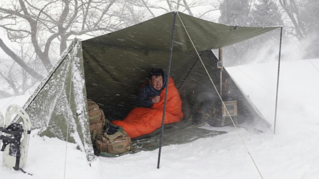 2 Days Surviving a Blizzard in a Hot Tent And an Unbelievable Ending