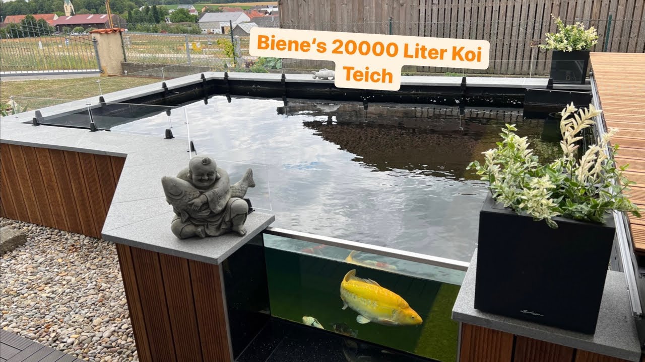Biene & Tobi‘s 20000 Liter Koi Teich. Eine Highlight für Technik Freaks!!!