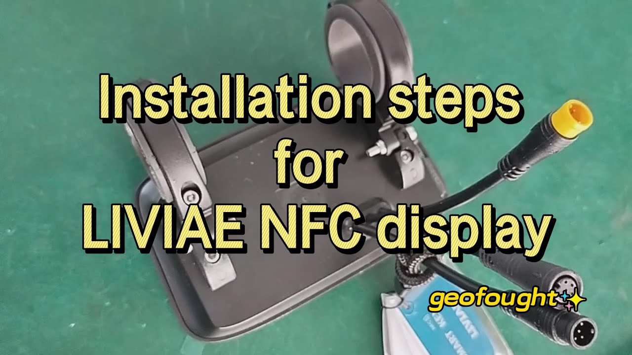 Installation steps for LIVIAE NFC screen#electric #nfc #scooter