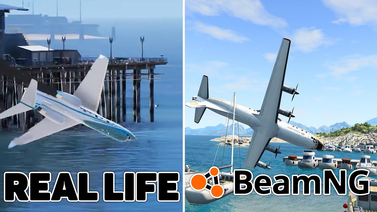 Airplane accidents Based on Real Life Incidents #15 | BeamNG DRIVE