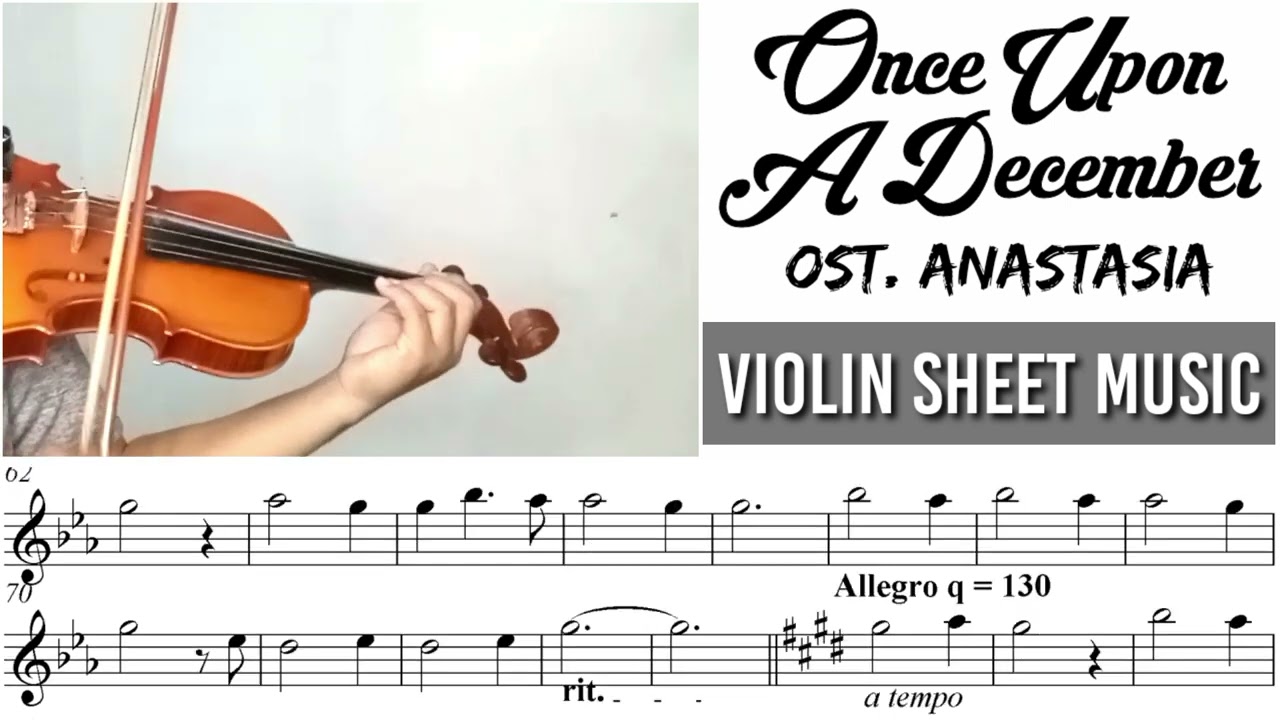 Once Upon A December - Ost. Anastasia || Violin Sheet Music