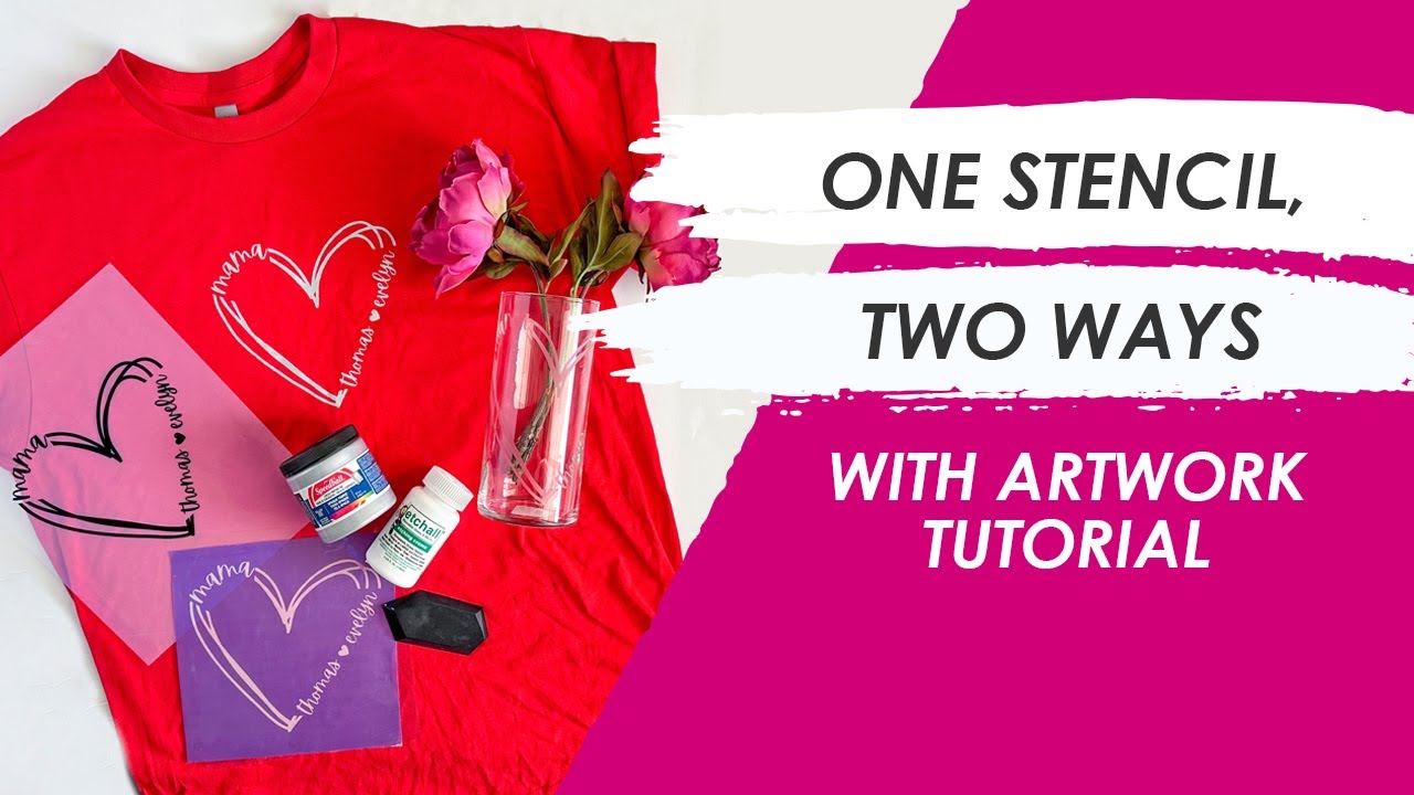 DIY Mother's Day Gift Idea with Ikonart Stencil