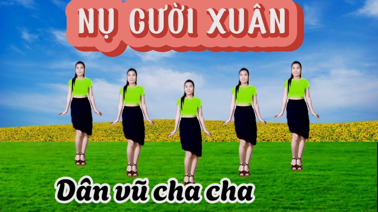NỤ CƯỜI XUÂN/ HƯƠNG LY/trend 2024/ Dân vũ cha cha/ bài nhảy Tết/ biên đạo Phượng Đàm